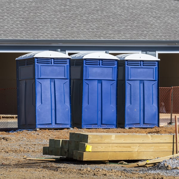 how do you dispose of waste after the portable restrooms have been emptied in Dodson